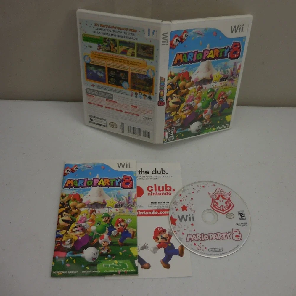 Mario Party 8 Nintendo Wii CIB Complete with Manual Tested & Working Game